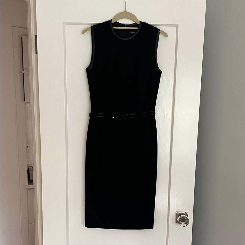 Ralph Lauren Black Label Elegant Black Midi Dress